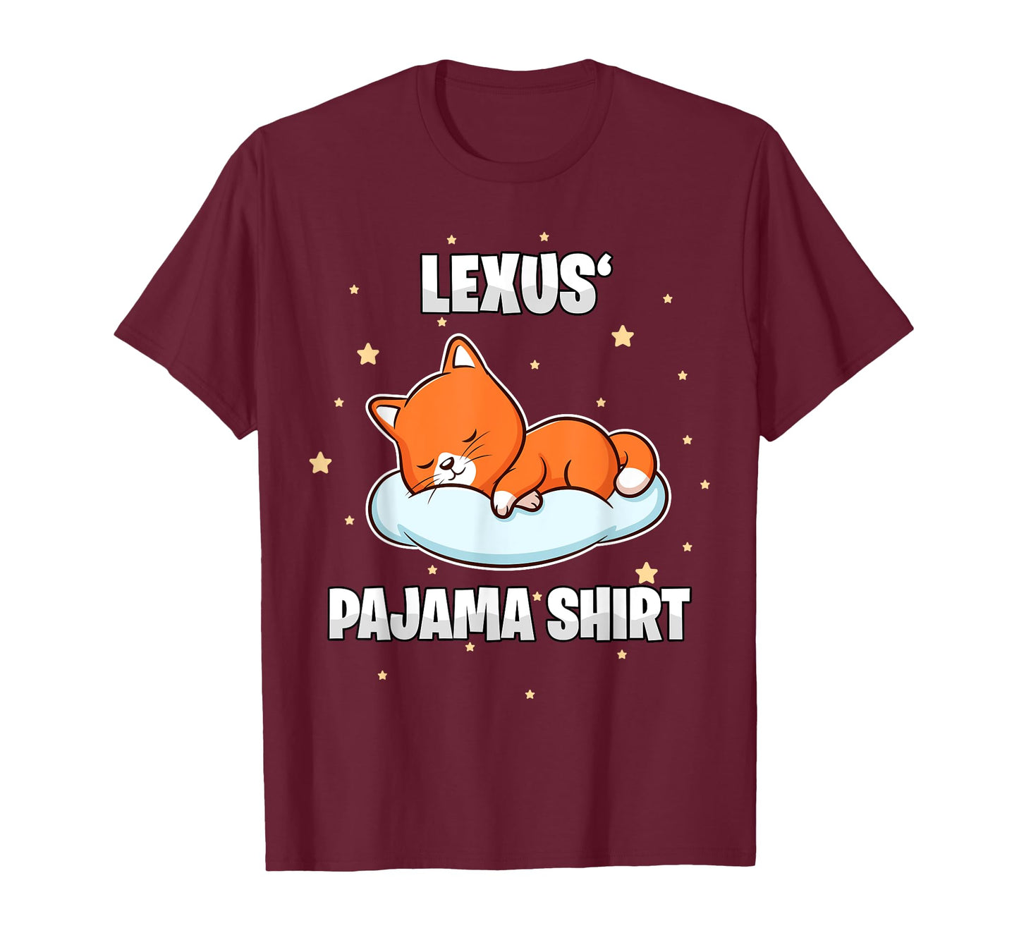 Lexus' Pajama Shirt - Personalized Sleeping T-Shirt