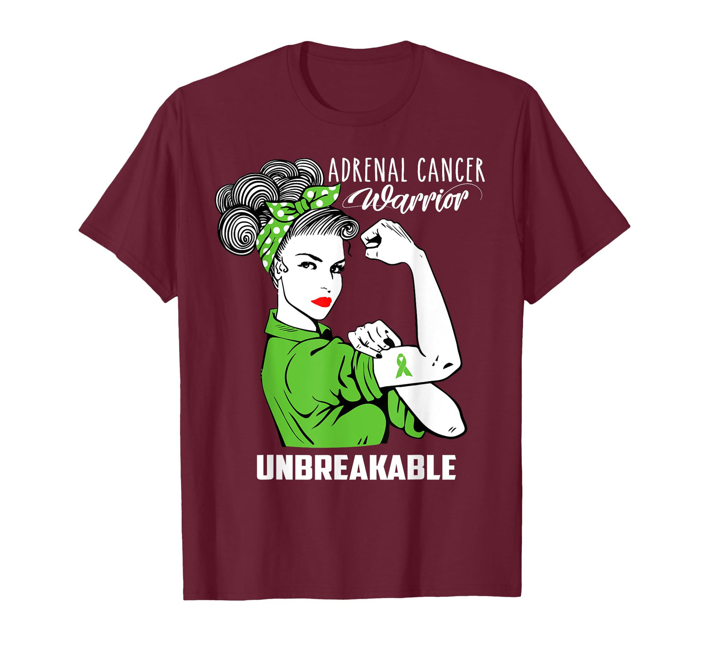 Adrenal Cancer Warrior Unbreakable Shirt Awareness Gift T-Shirt