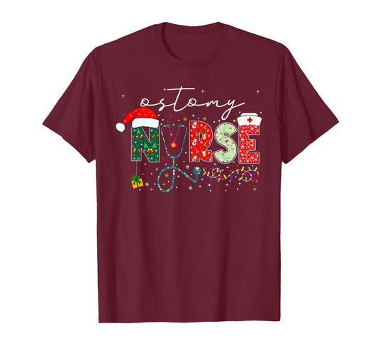 Christmas Ostomy Nurse Gifts For Nursing Student T-Shirt