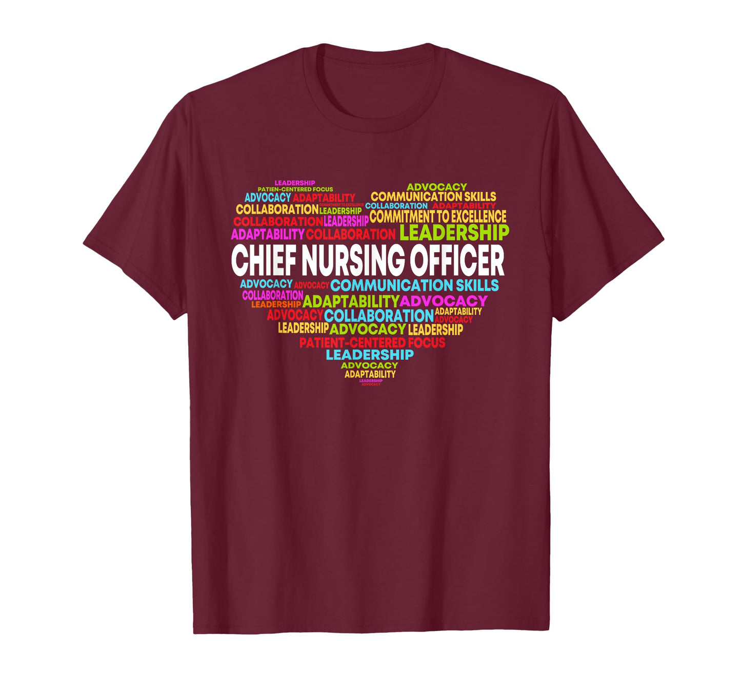 Chief Nursing Officer Heart Nursing Leadership Attitude T-Shirt