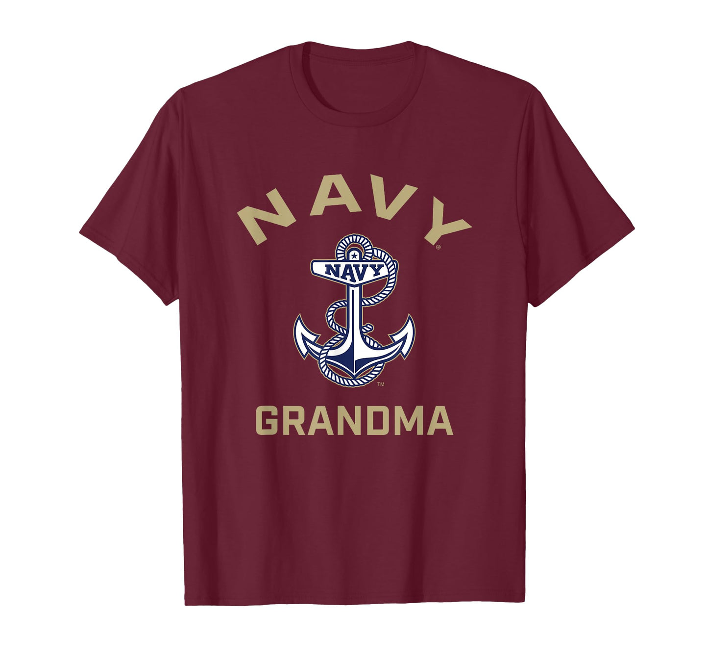 US Naval Academy Navy Midshipmen Arched Grandma T-Shirt