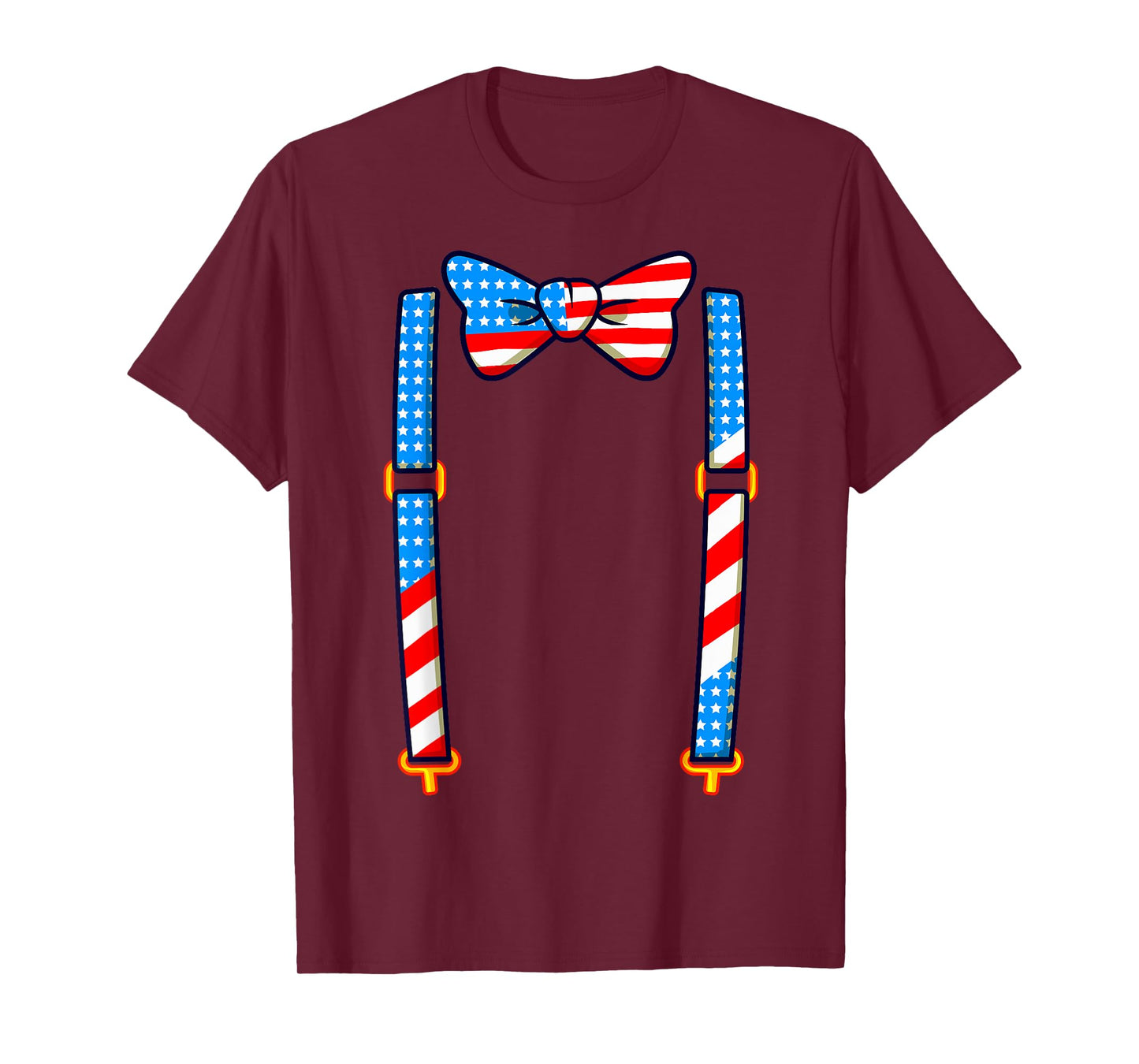 American Tuxedo Costume Funny 4th of July USA Men Women Kids T-Shirt