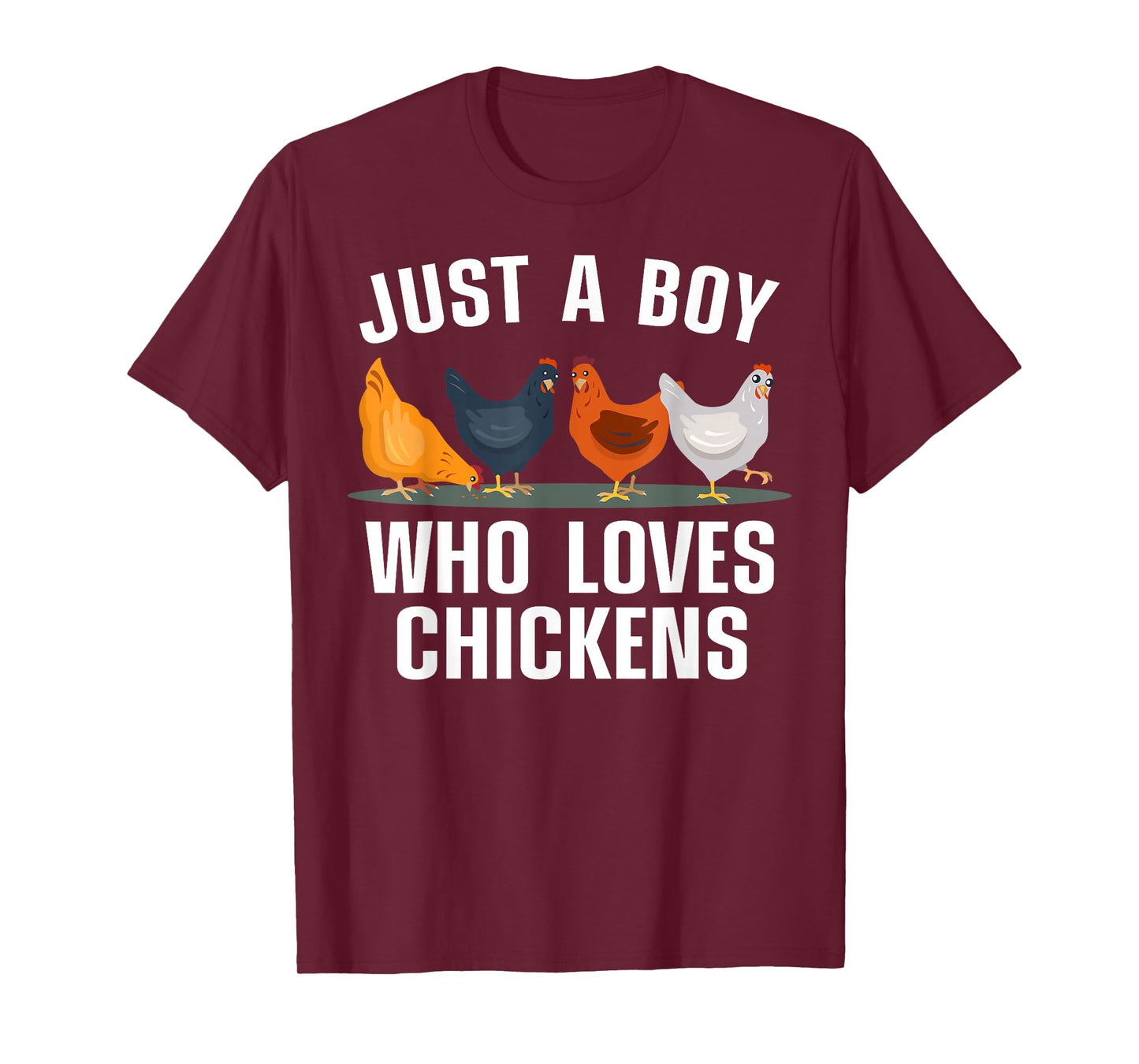 Cute Chicken Design For Men Boys Kids Farming Chicken Lover T-Shirt
