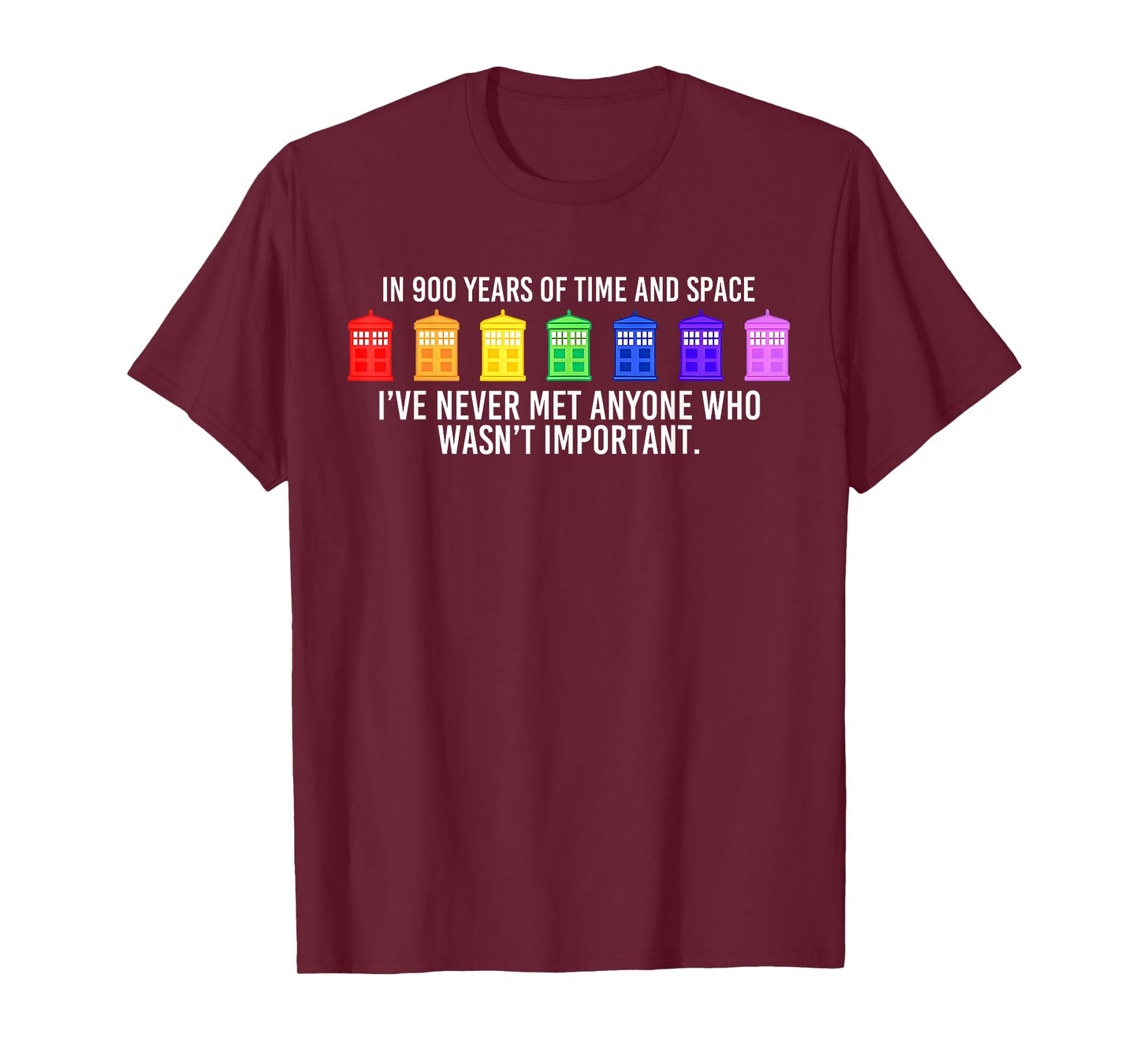 Funny In 900 Years Of Time And Space Rainbow Flag Graphic T-Shirt