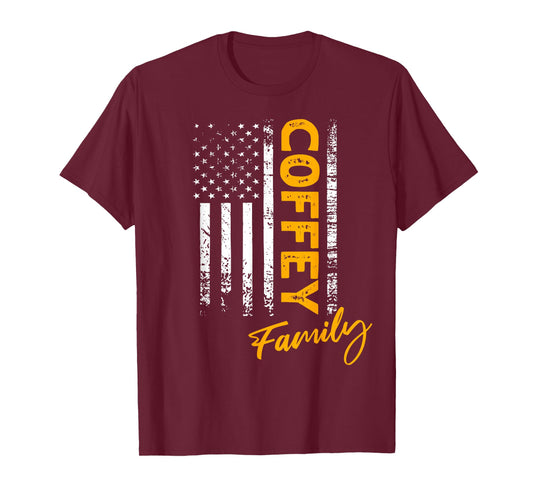 Coffey Surname American Coffey Last Name Coffey T-Shirt