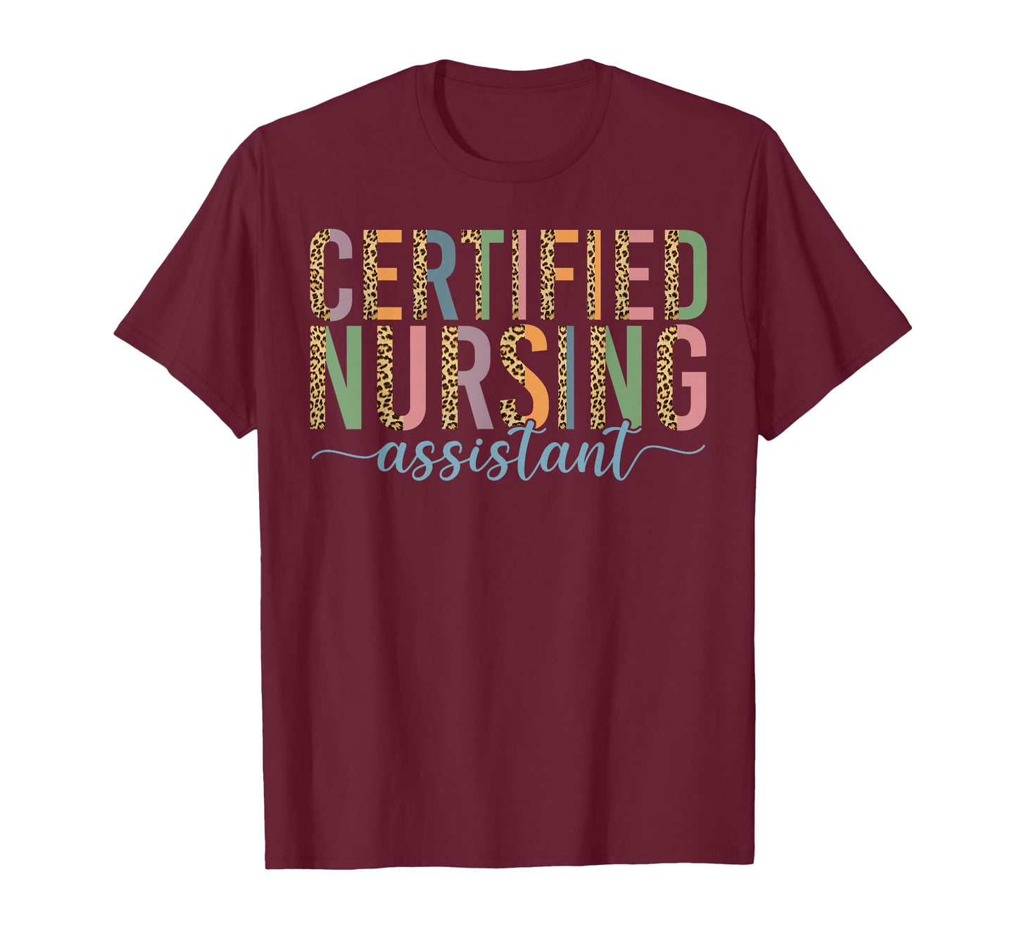 CNA Nurse Certified Nursing Assistant Leopard Cheetah T-Shirt