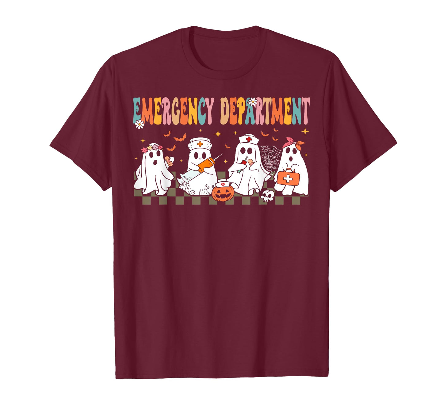 Cute Emergency Department Funny ER Nurse Halloween T-Shirt