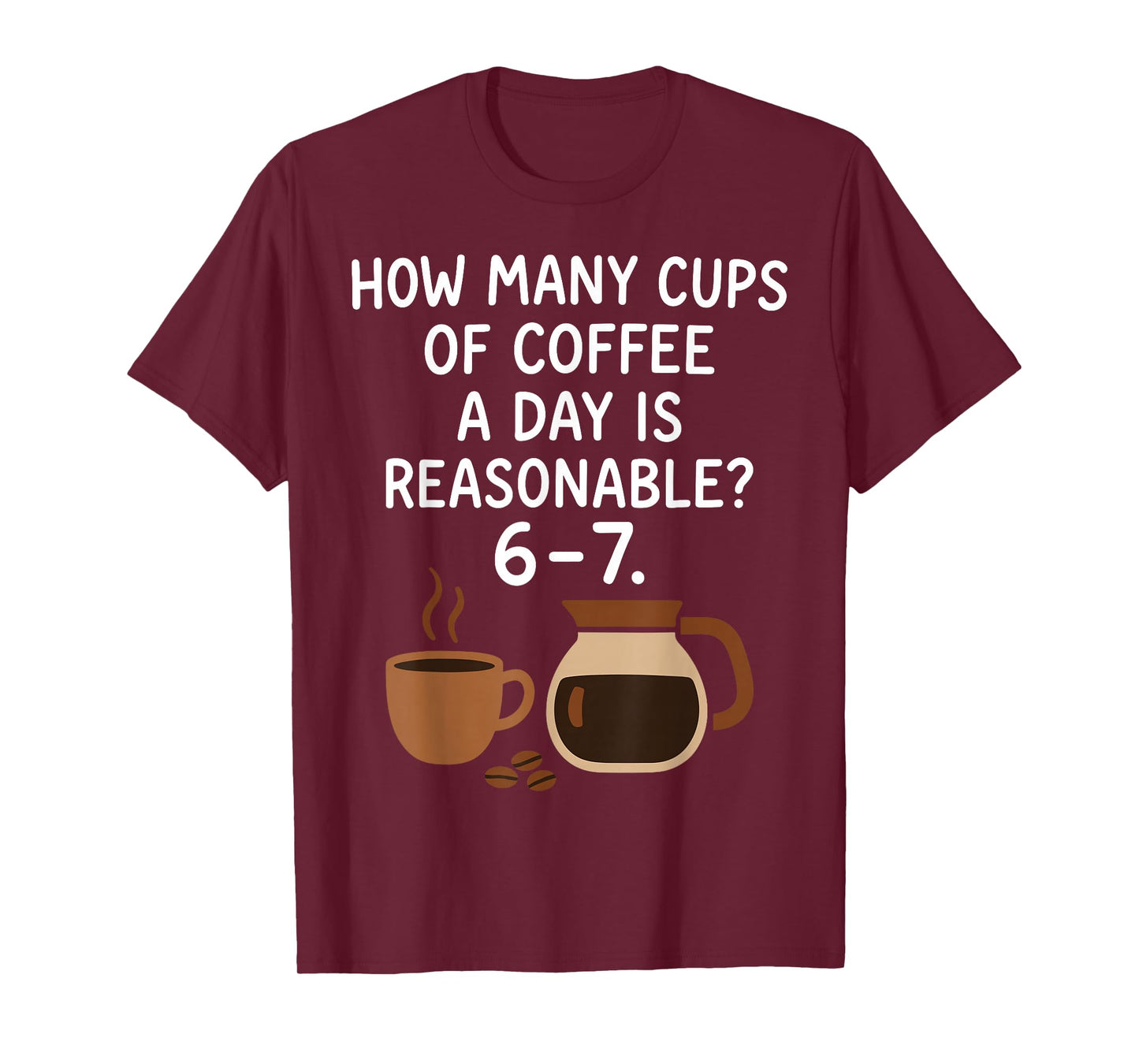 Funny 67 Six Seven Meme Coffee Lover Teacher T-Shirt
