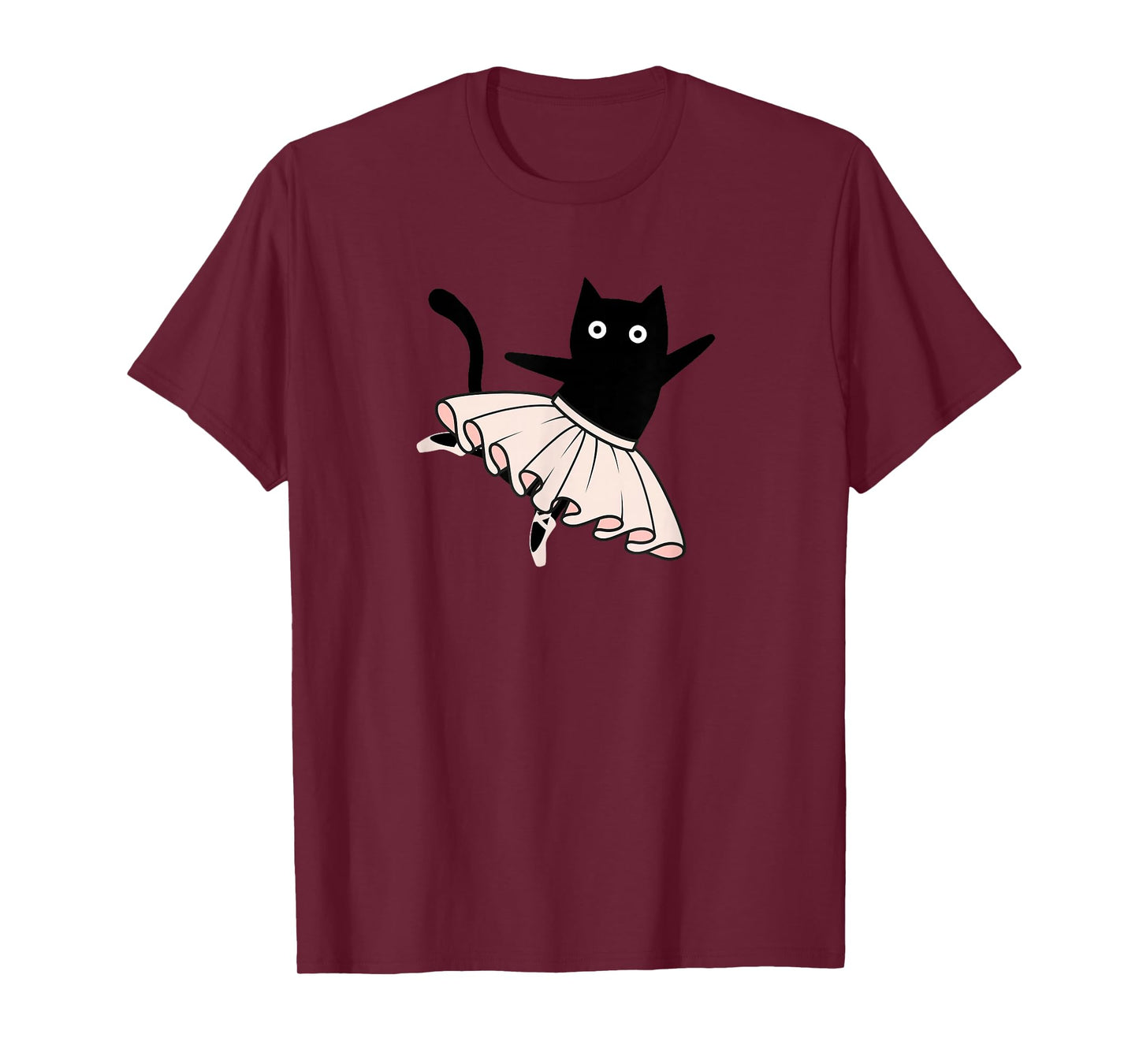 Rahmonty Designs Ballet Cat Lover Dance Recital Funny Black Cat Ballet T-Shirt