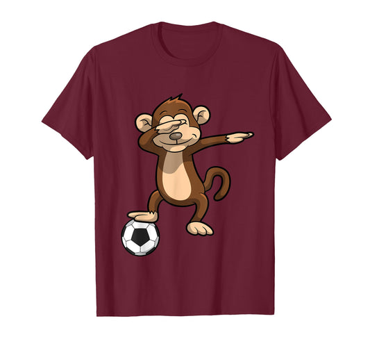 Dabbing Soccer Monkey Dab T-Shirt T-Shirt