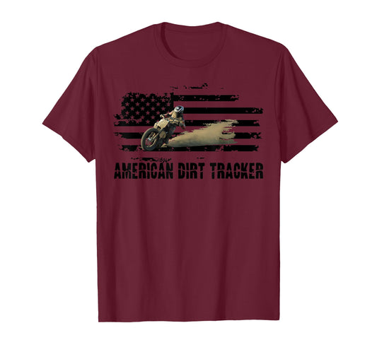 American Dirt Tracker Flat Track Racer Dirt Track T Shirt T-Shirt