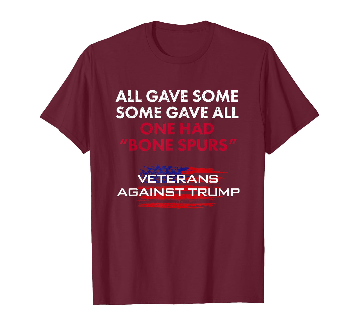 Veterans Anti-Trump Tshirt Draft Dodger Bone Spurs for Vets T-Shirt