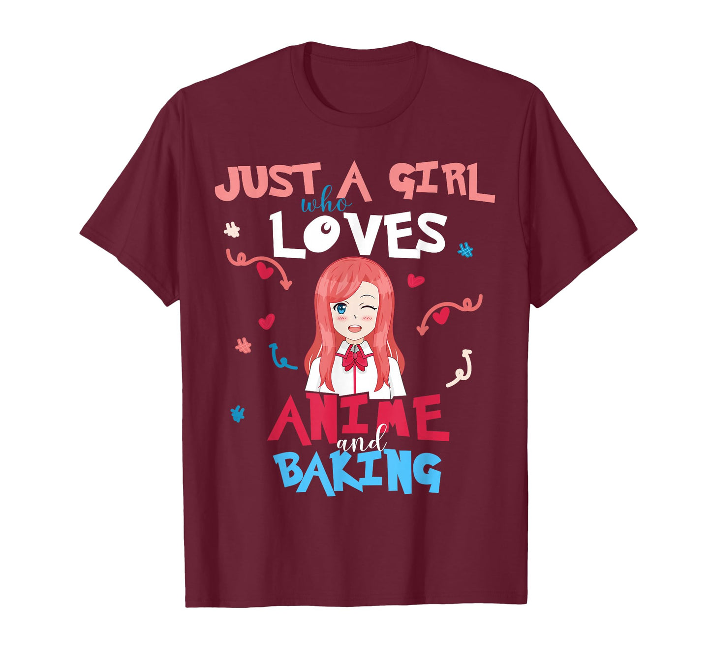 Anime Women Teen Girl Who Loves Baking T-Shirt