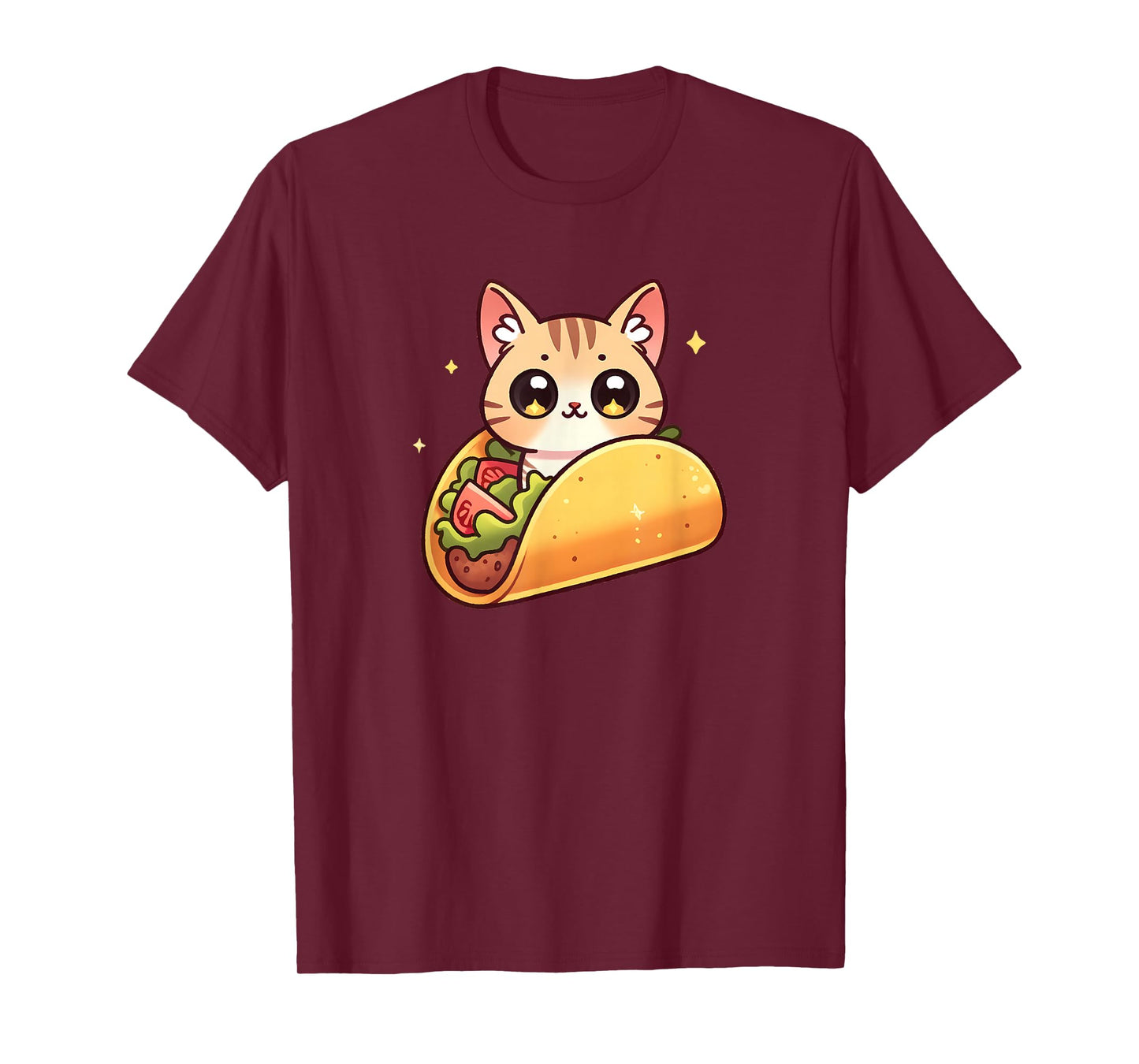 Cute Taco Cat Funny Kawaii Food T-Shirt