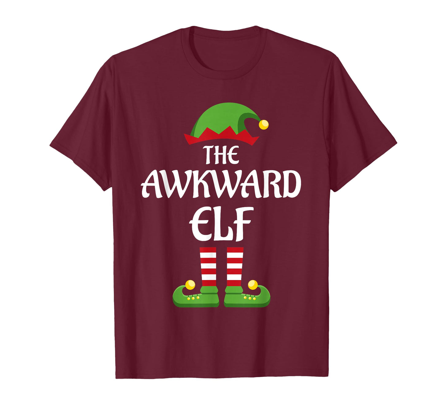 Awkward Elf Family Matching Group Christmas T-Shirt