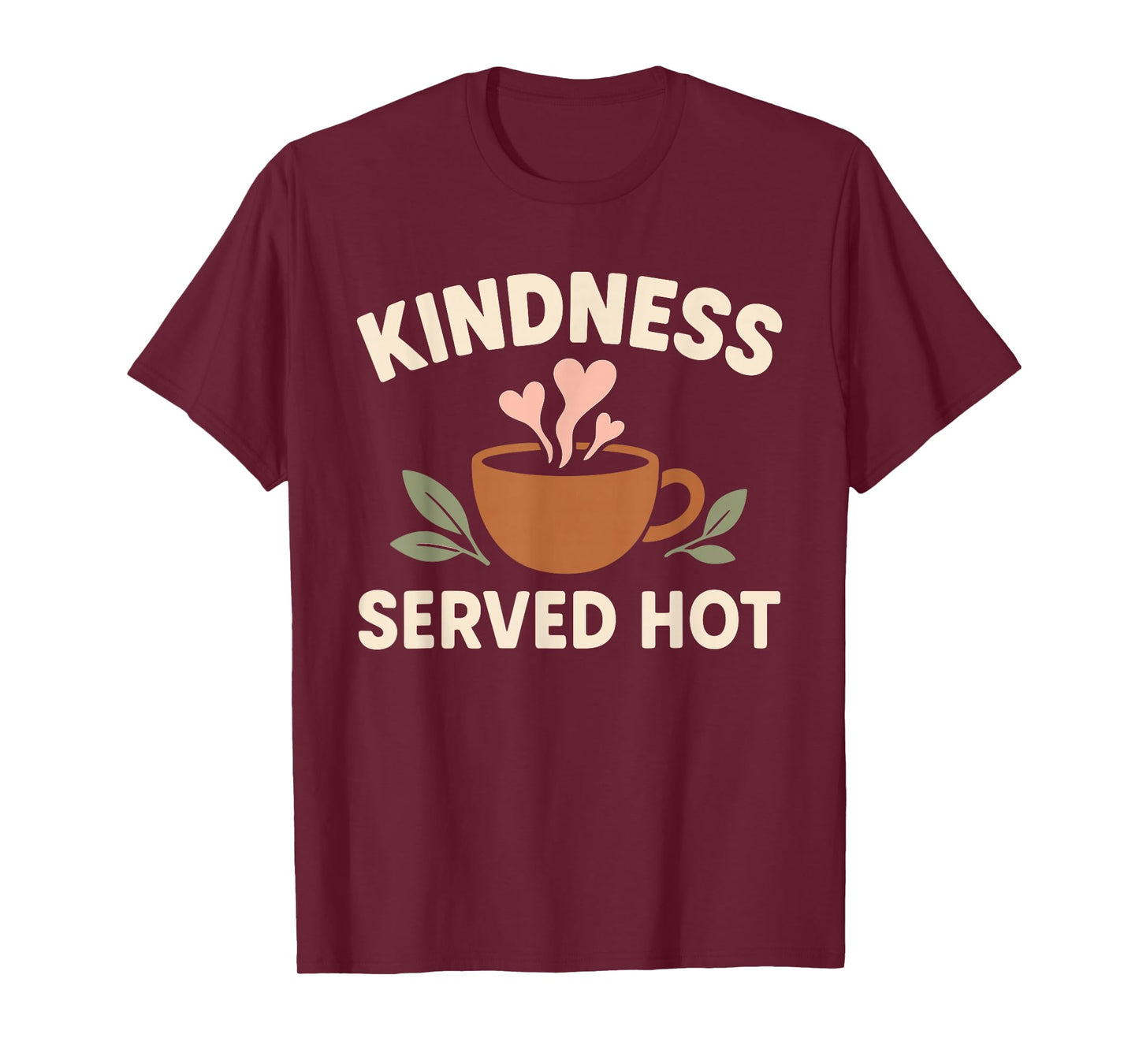 Coffee Lover Kindness Club Positive Message Caffeine Graphic T-Shirt