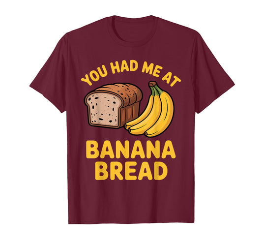 Banana Bread Art for Men Women Kid Baking Banana Bread Lover T-Shirt