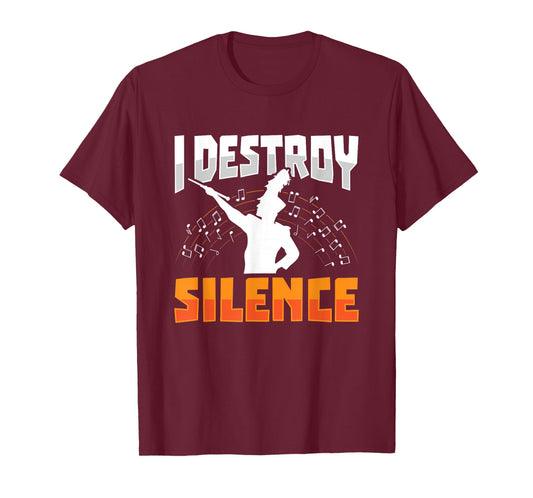 I destroy silence Design for a Drum Major T-Shirt