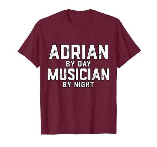 Adrian Musician Band Costume Gen Z Millennials Named Adrian T-Shirt