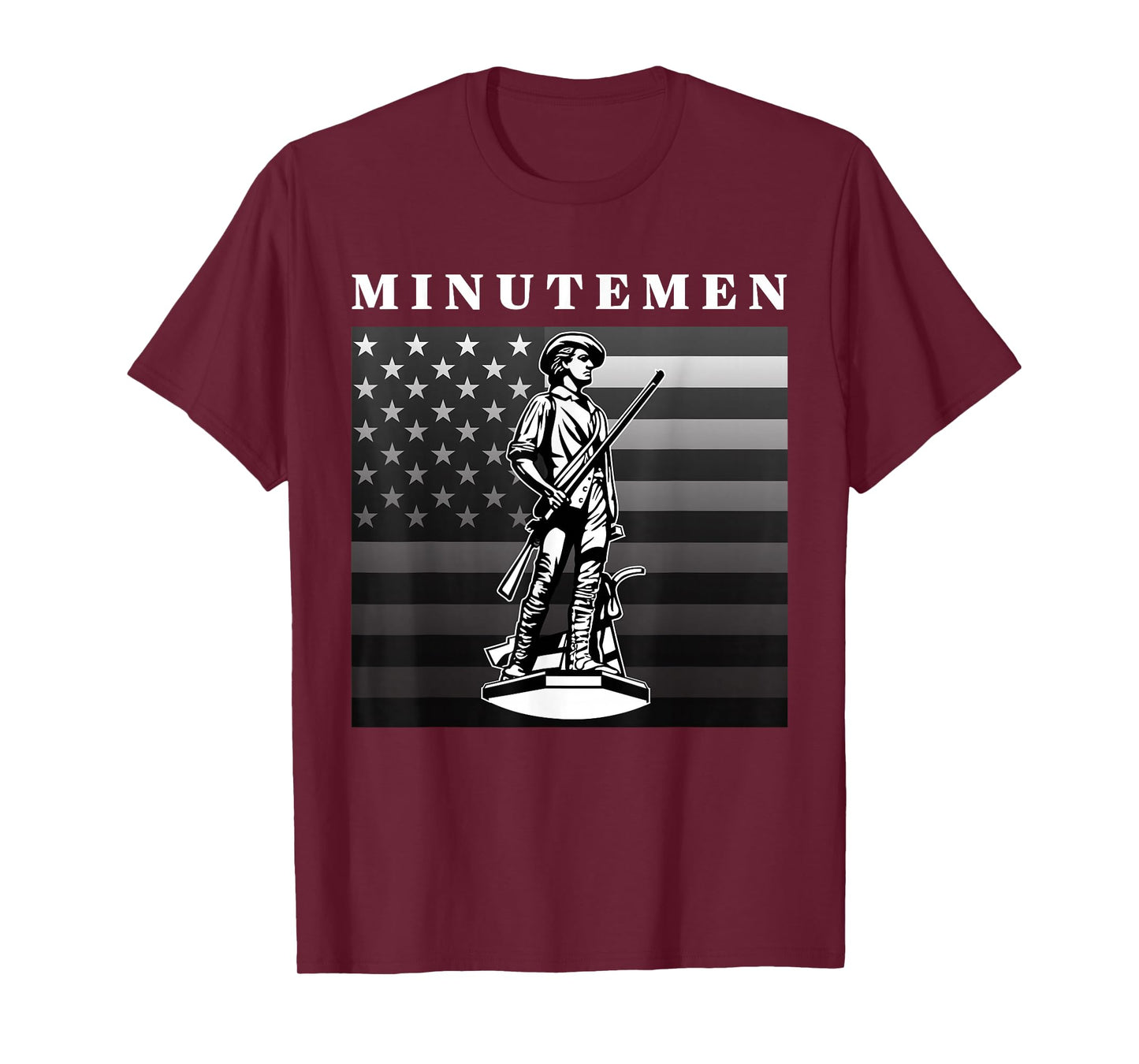 Minutemen USA American Flag 1776 Independence Day T-Shirt