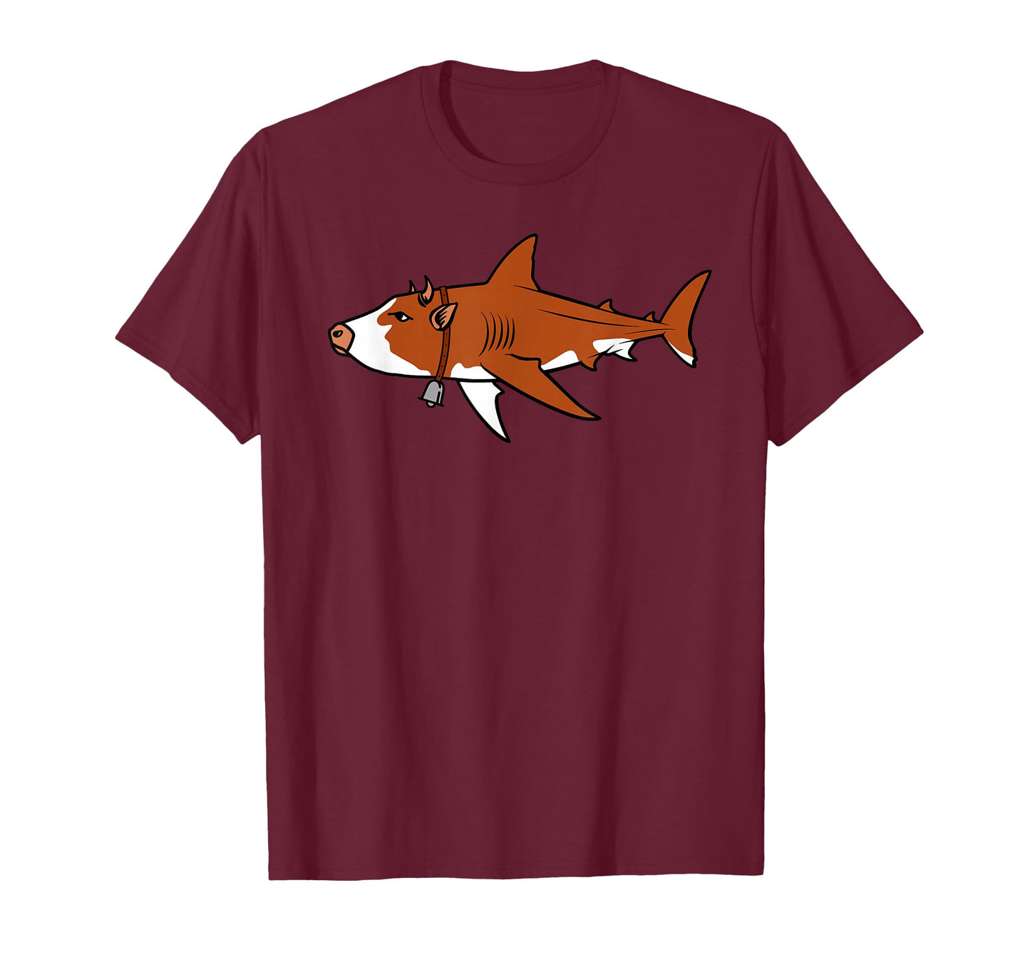 Cow Shark Funny Hybrid Animal Farmers Ranchers Bull Shark T-Shirt