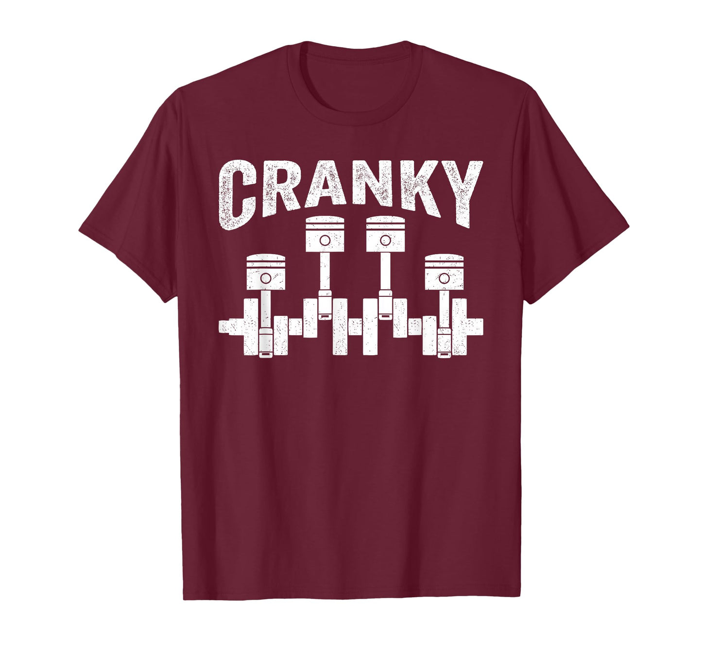 Cranky Car Engine Crankshaft Cars Lover Mechanics Father Day T-Shirt