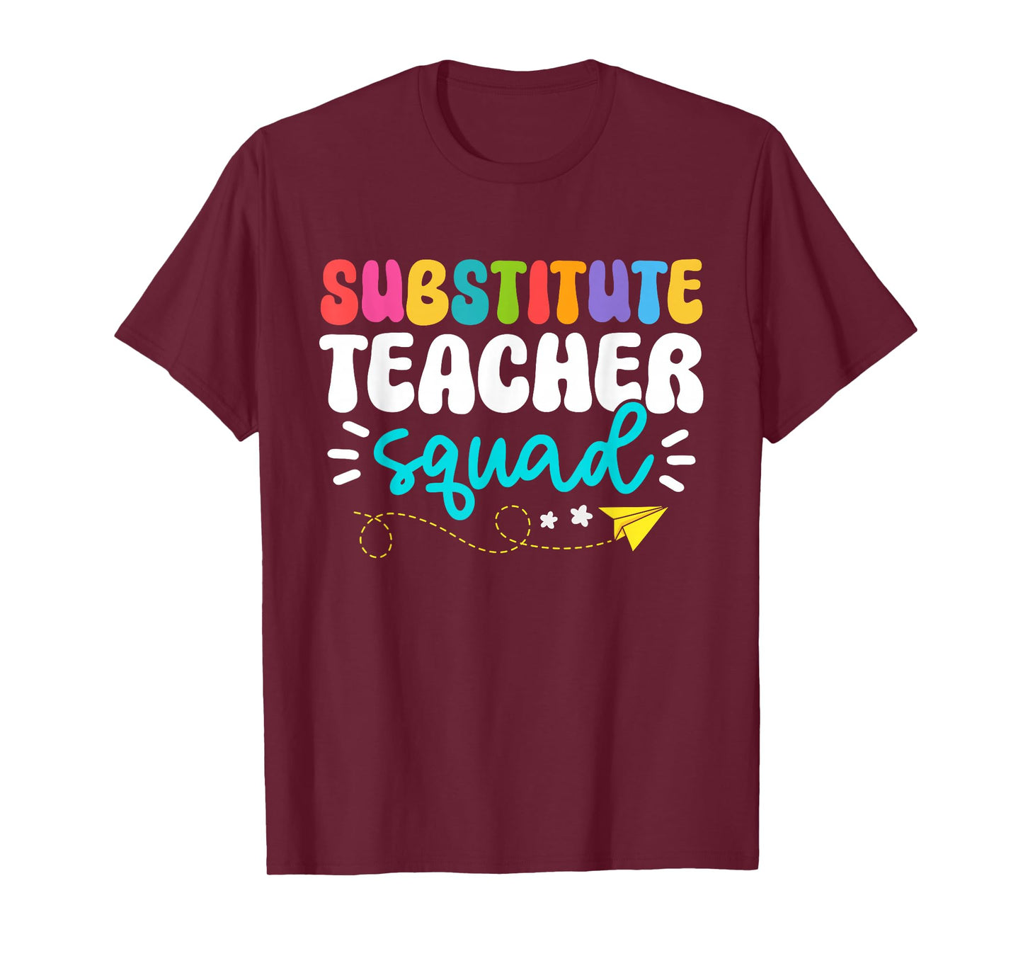 Cute Substitute Teacher Girls Boys Team Substitute Squad T-Shirt