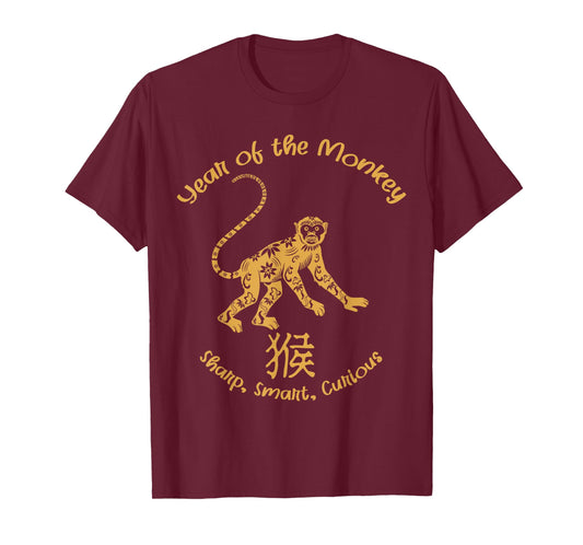 Year Of Monkey Traits Chinese Zodiac Chinese New Year T-Shirt