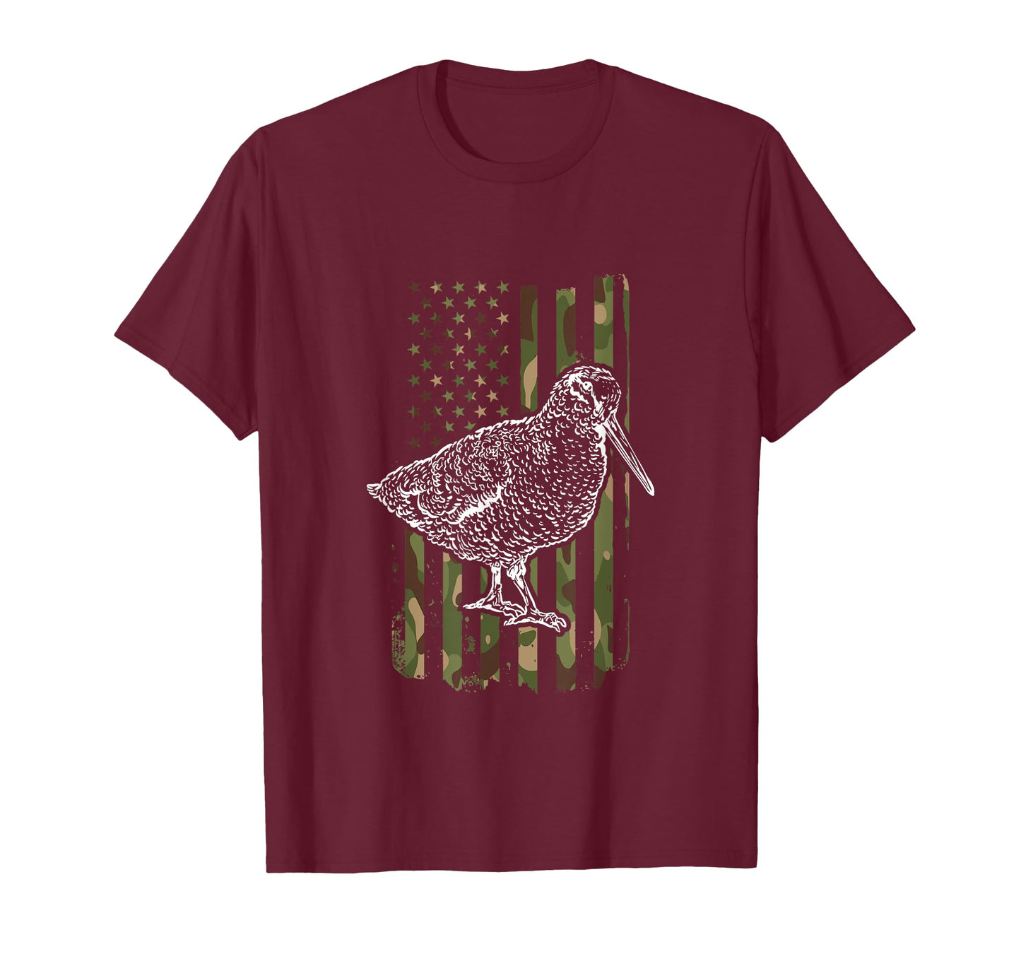 American Woodcock Camo Bogsucker Woodcock Hunting Season T-Shirt