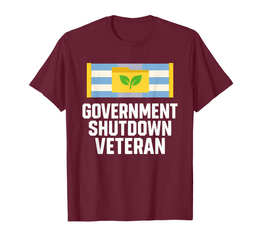 Retro Vintage Government Shutdown Veteran T-Shirt