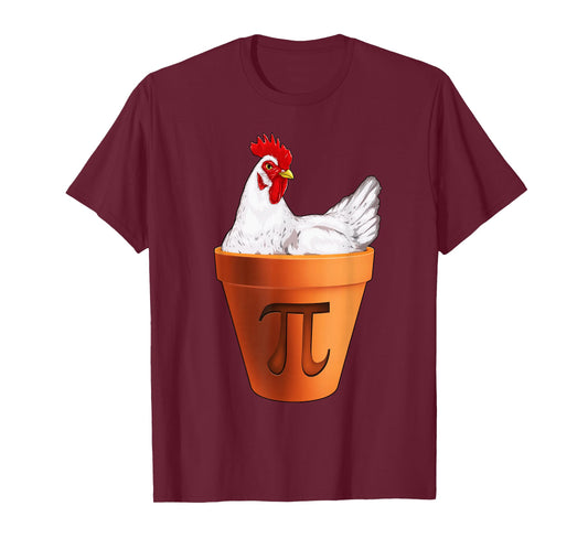 Chicken Pot PI Day T-Shirt Gift Men Women Kids Math T-Shirt