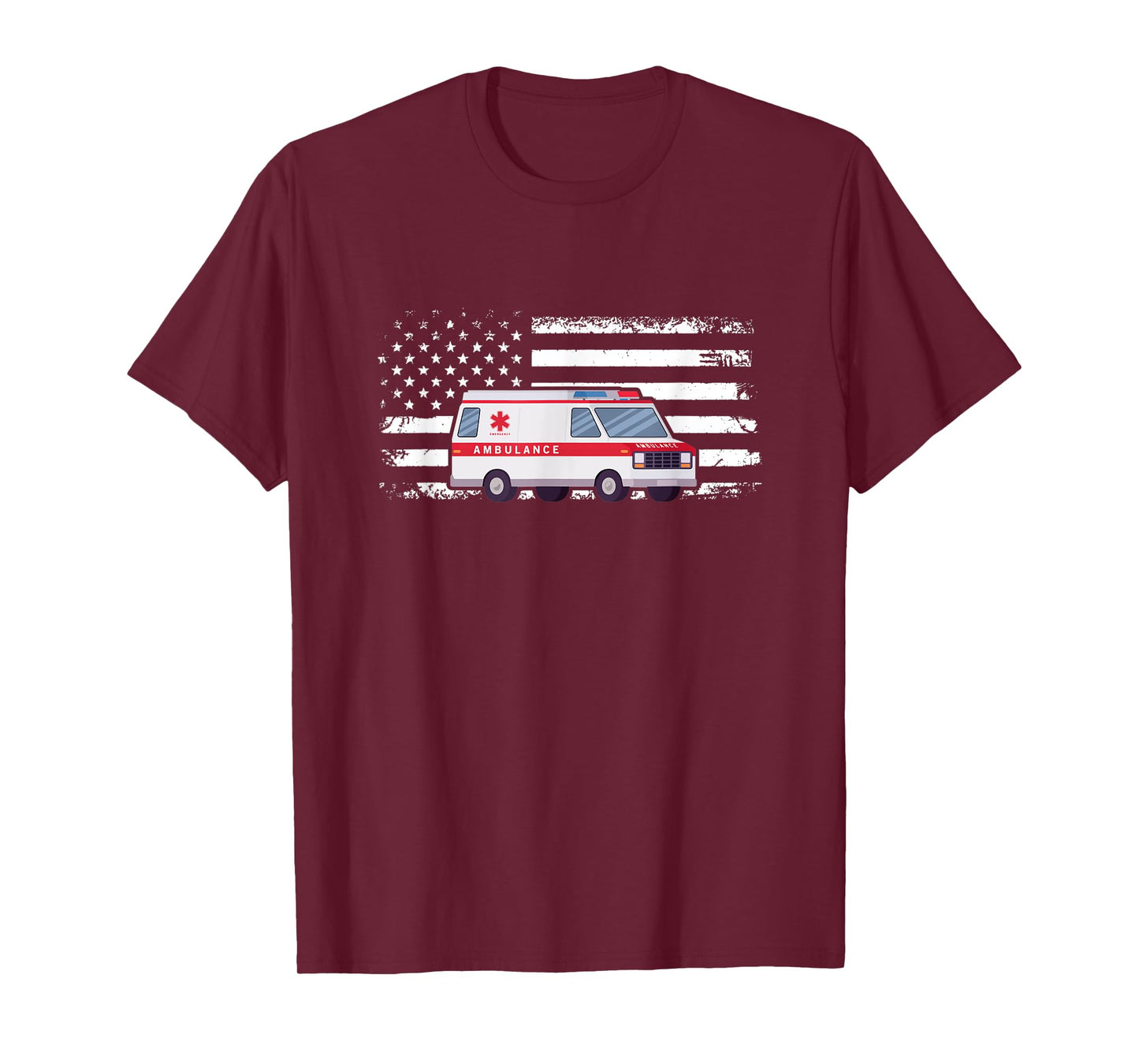 Ambulance Flag Ambulance Parademic EMT T-Shirt