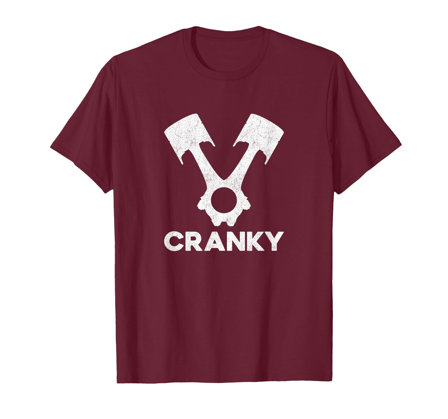 Cranky Car V8 Engine Crankshaft Cars Lover, Mechanic T-Shirt