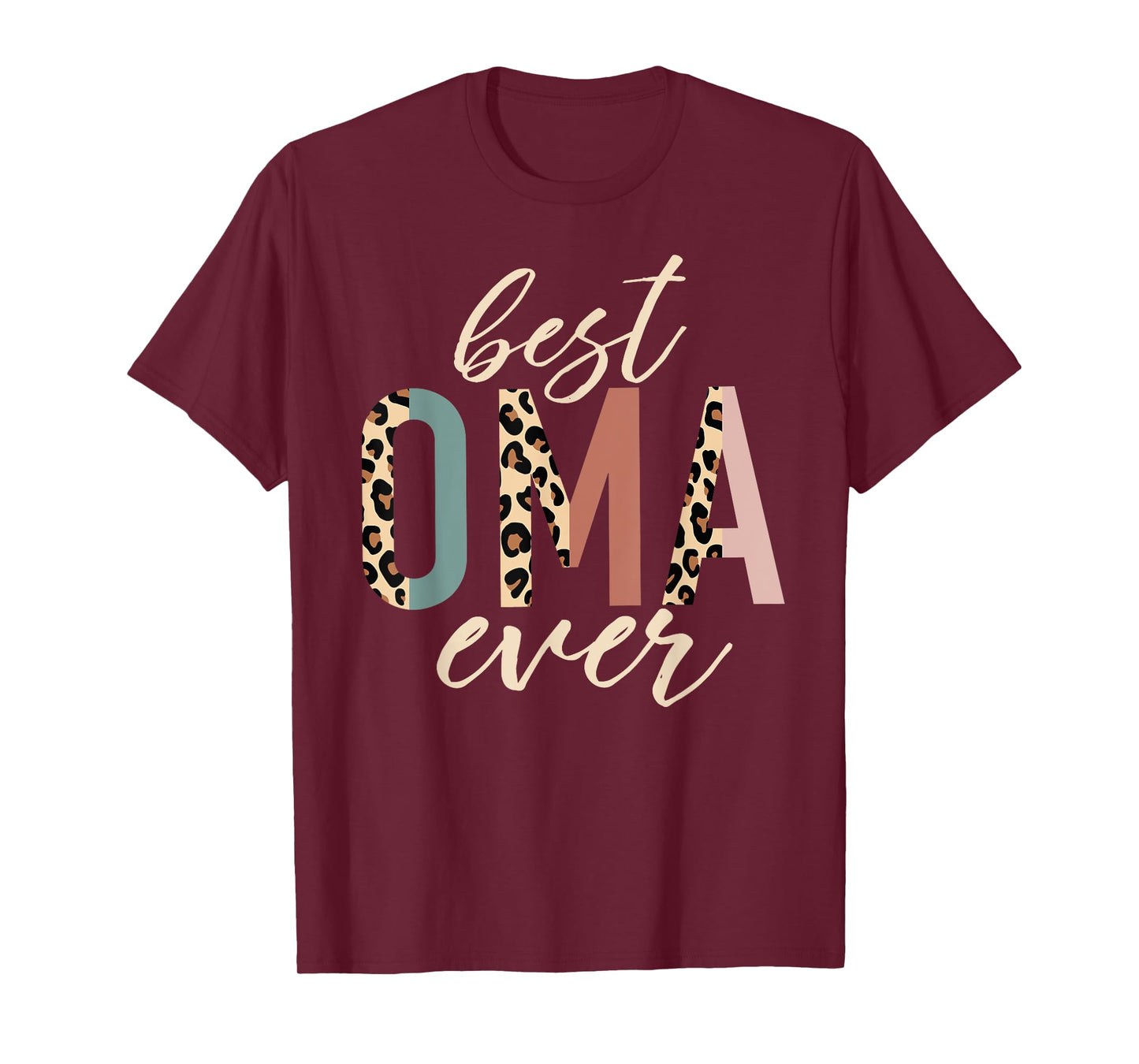 Best Oma Ever Gifts Leopard Print Mothers Day T-Shirt