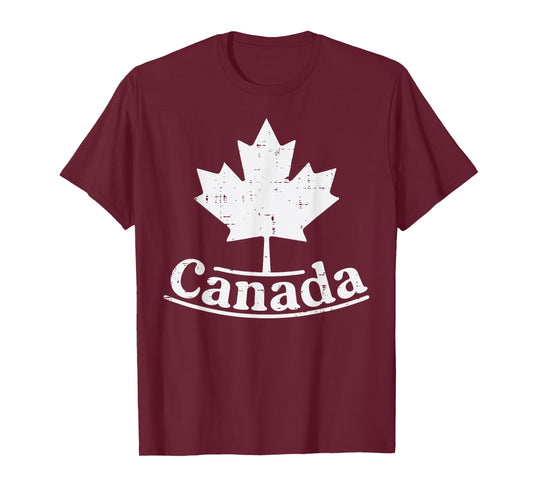 Canada Maple Leaf Vintage Patriotic Canadian Women Men Kids T-Shirt