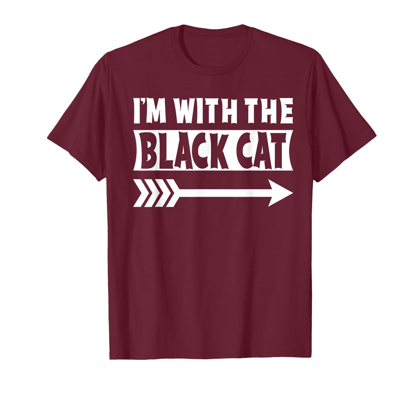 I'm With The Black Cat Halloween Costume Black Cat Halloween T-Shirt