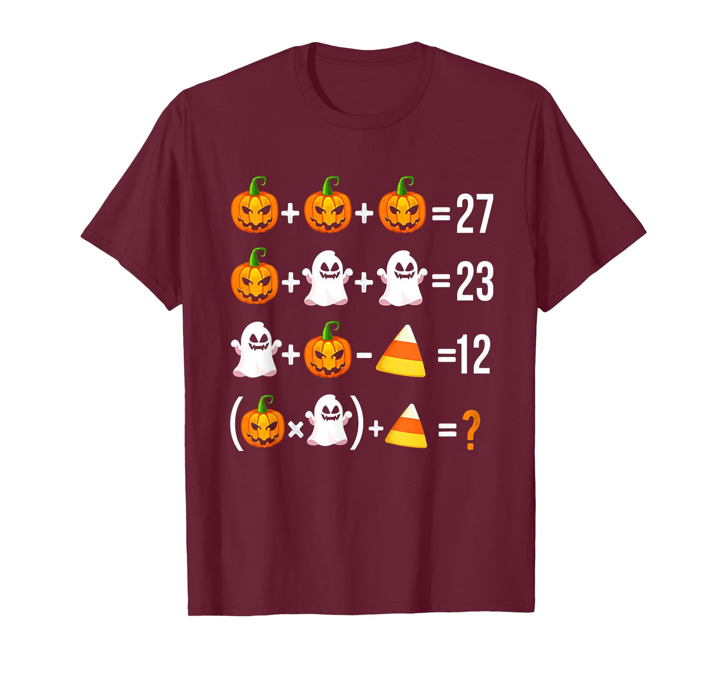 Funny 67 Meme Pumpkin Ghost Math Teacher Halloween Costume T-Shirt