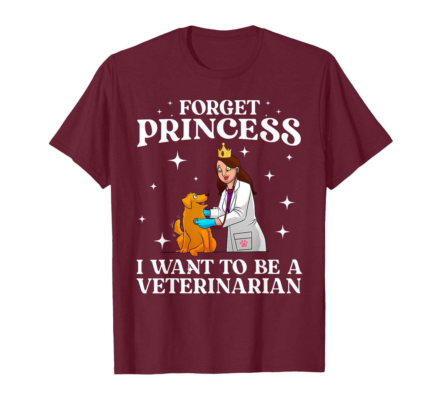 Cool Veterinarian Art For Women Girls Kids Vet Tech Student T-Shirt