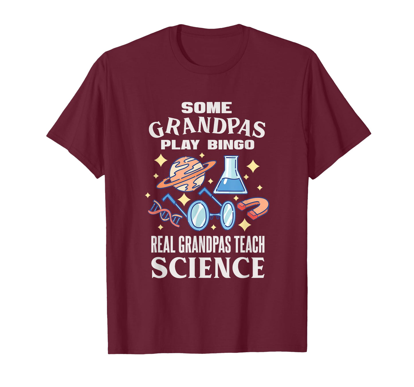 Chemistry Biology Physics Science Grandpa T-Shirt for Men