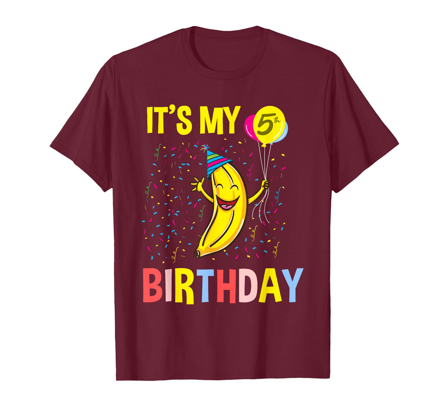 Its My 5th Birthday Banana T-Shirt