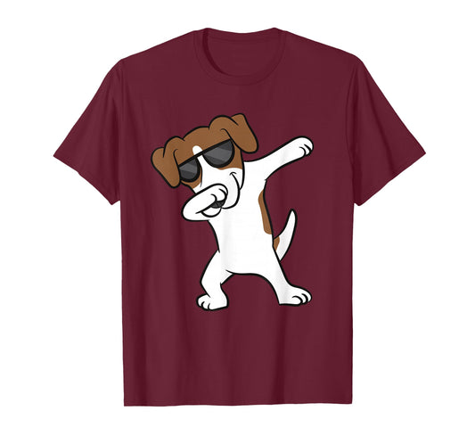 Jack Russell Dabbing Cute Jack Russell Love Jack Russells T-Shirt