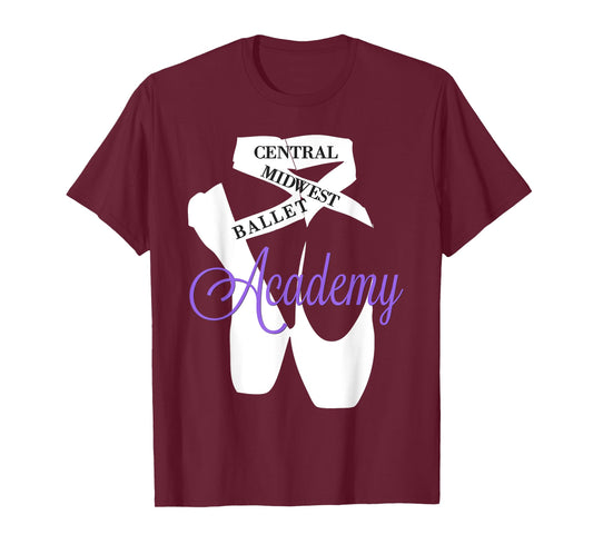 Central Midwest Ballet Academy Pointe Shoes Dance T-shirt T-Shirt