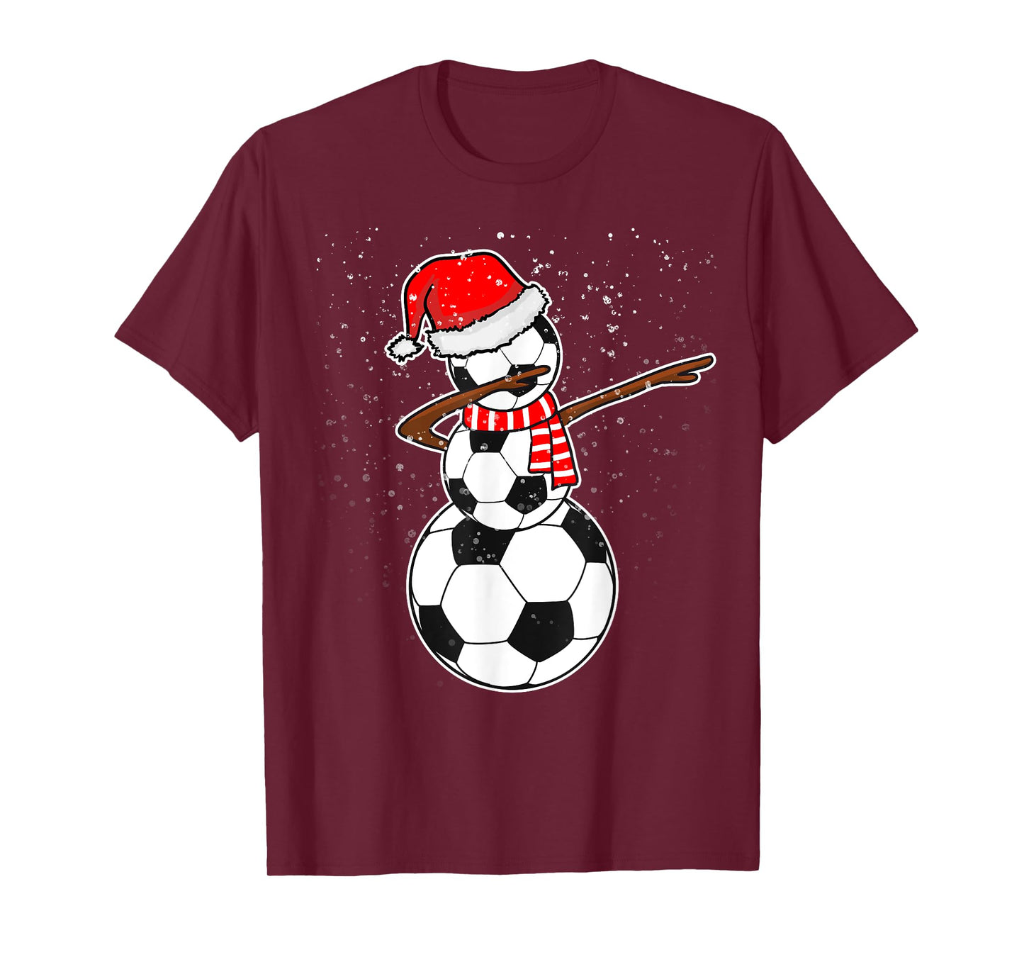 Dabbing Snowman Soccer Shirt T-Shirt