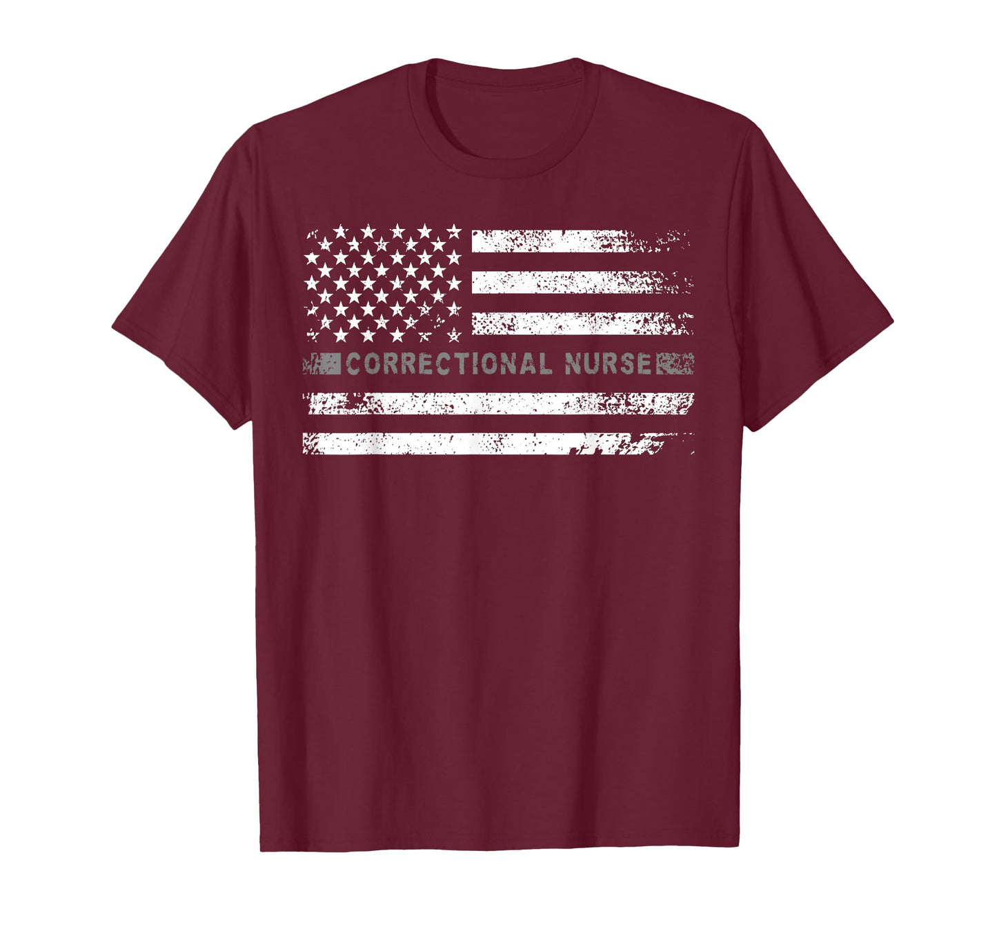 Corrections Nurse US Flag Correctional Nursing T-Shirt