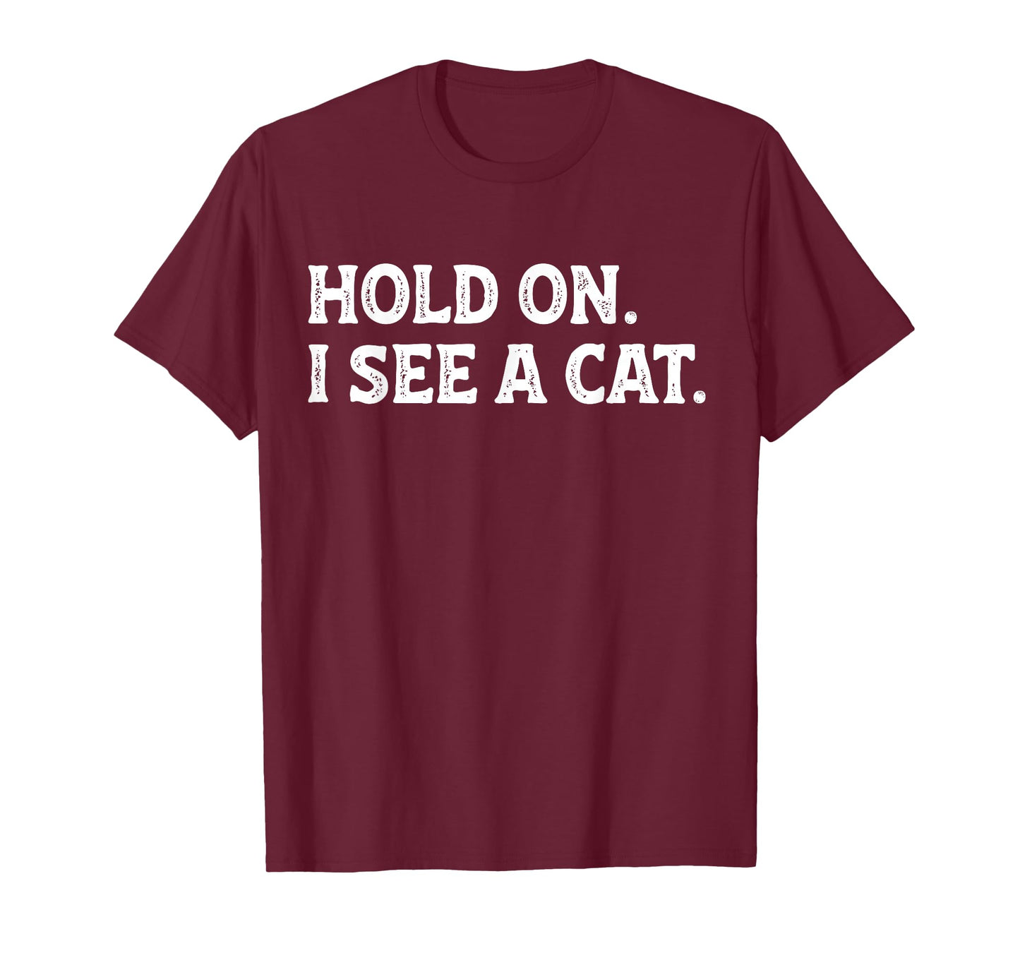 Hold On I See A Cat Funny Cat Dad Mom Womens Mens Cat Lady T-Shirt