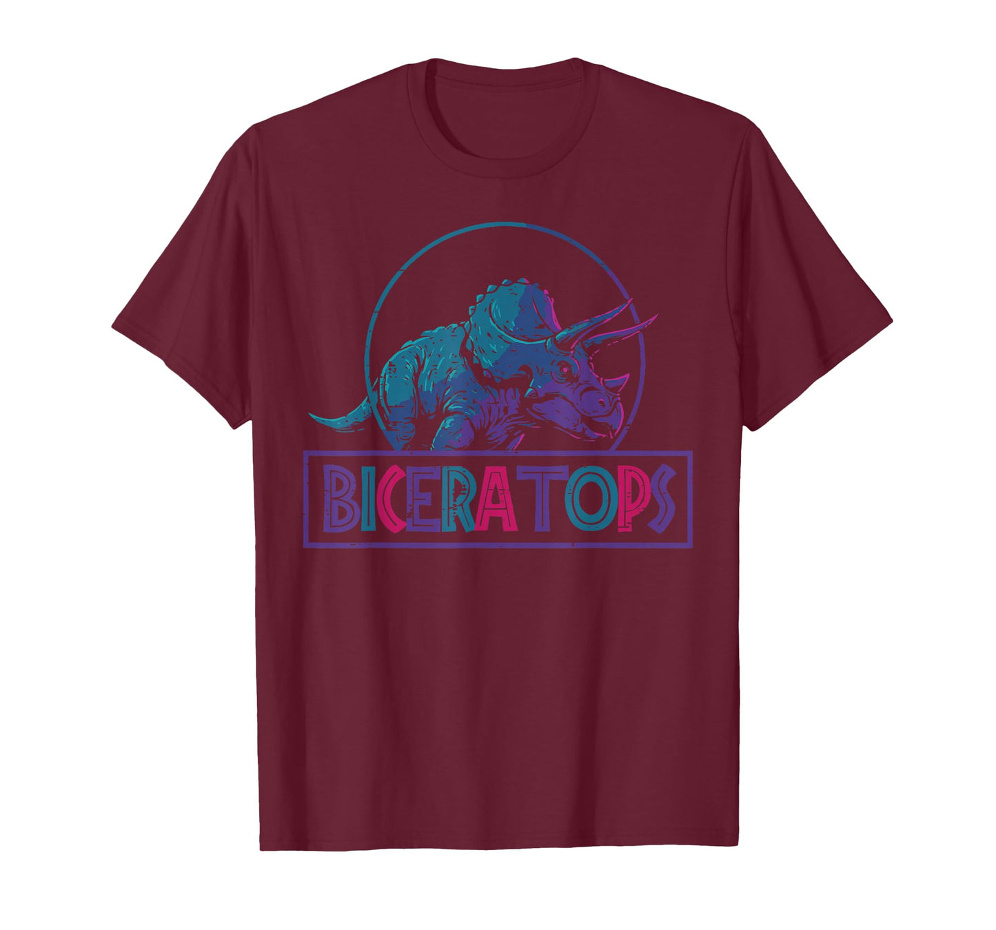 Biceratops Dino Bisexual Pride Month Bi Stuff LGBTQ Gift T-Shirt