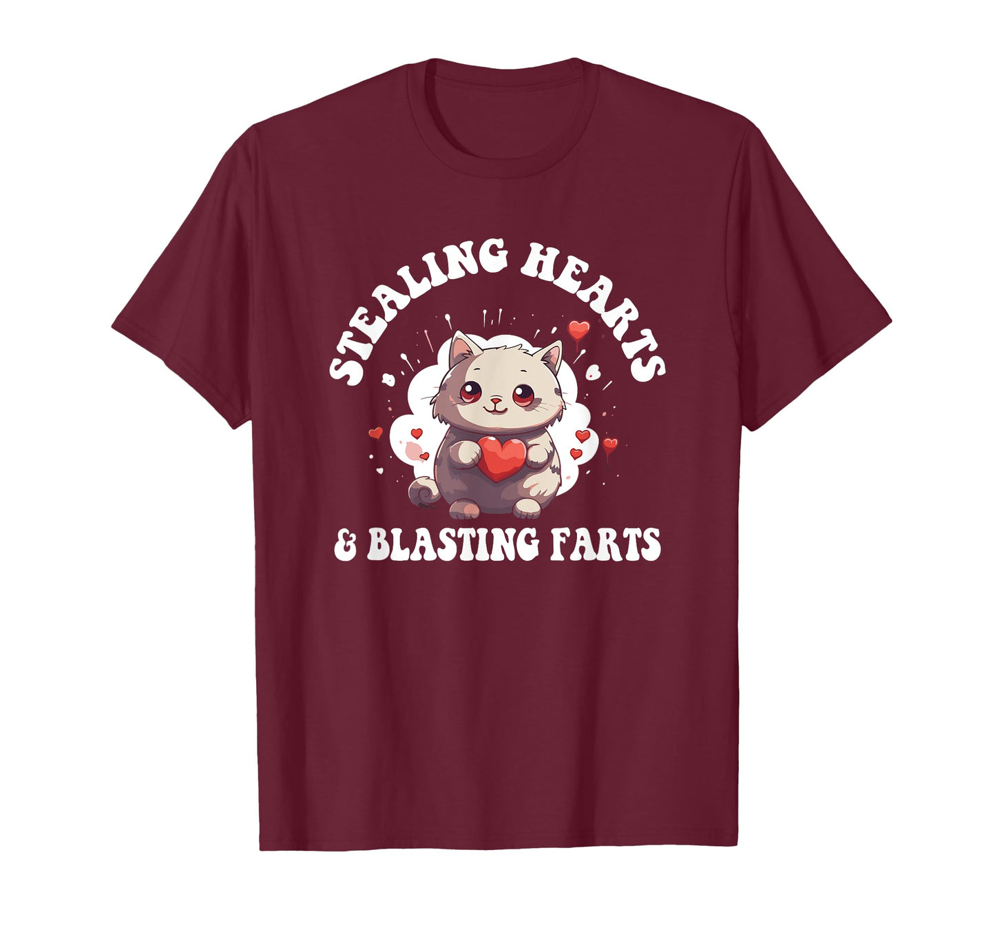 Stealing Hearts And Blasting Farts Cute Cat Kids Toddler T-Shirt