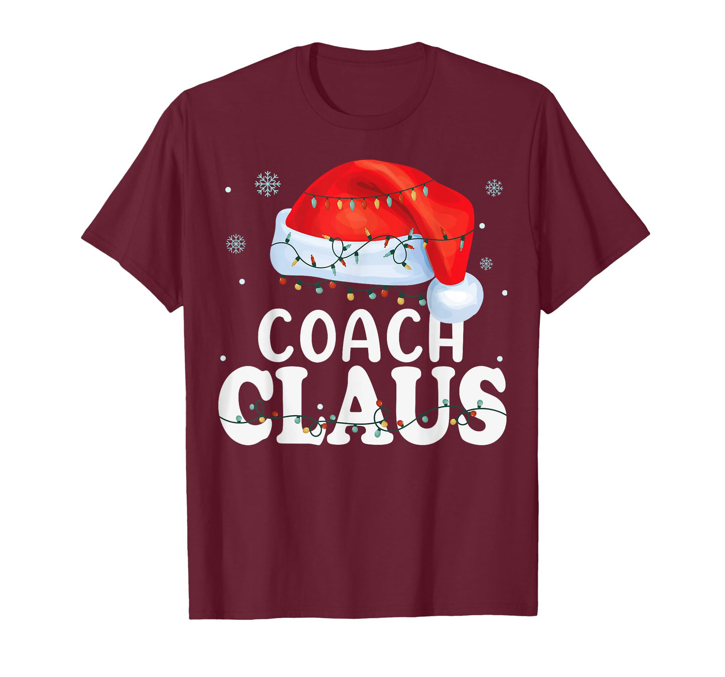 Coach Santa Claus Christmas Funny Matching Costume T-Shirt