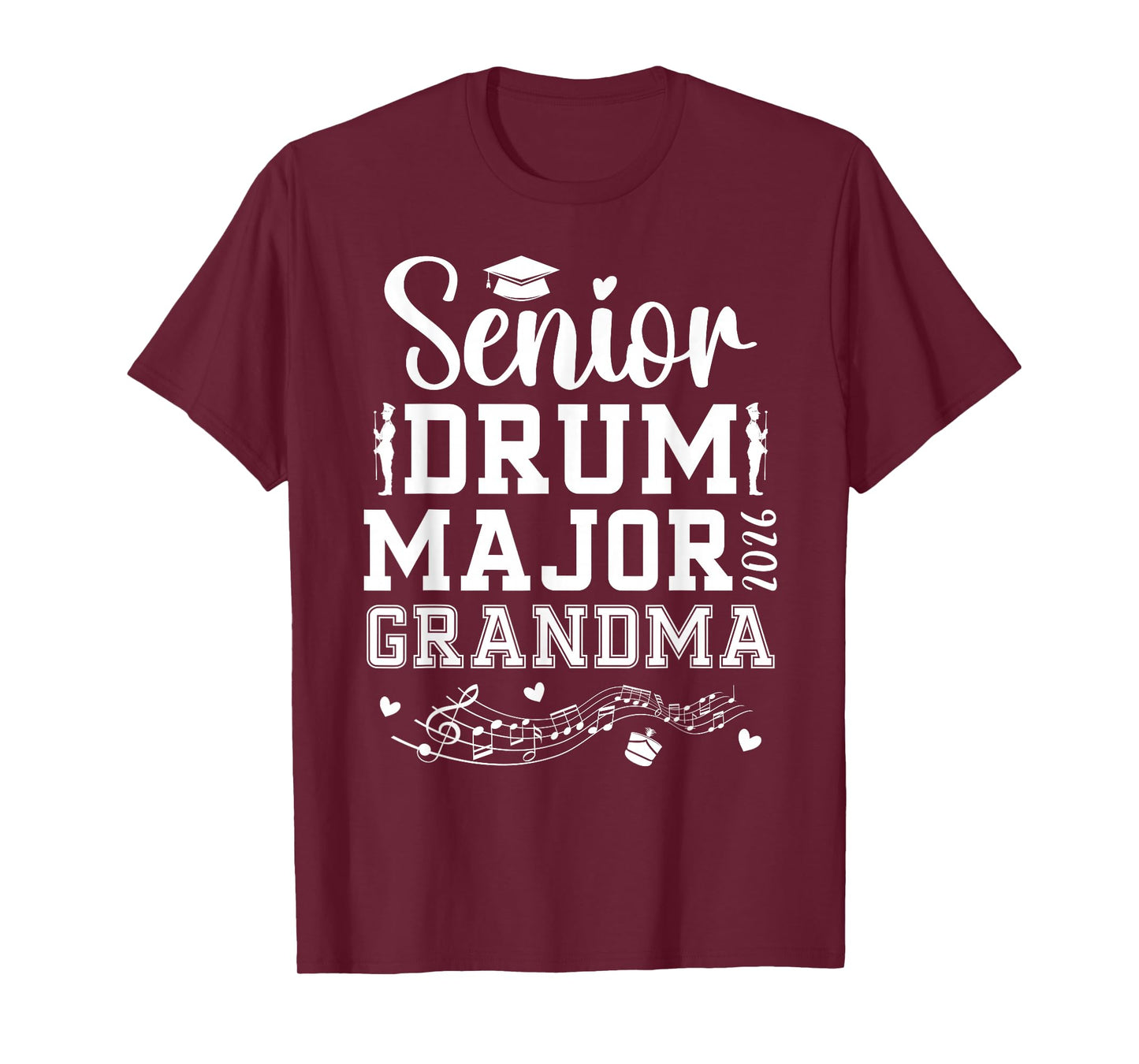 Drum Major Senior Grandma 2026 Senior Marching Band Grandma T-Shirt
