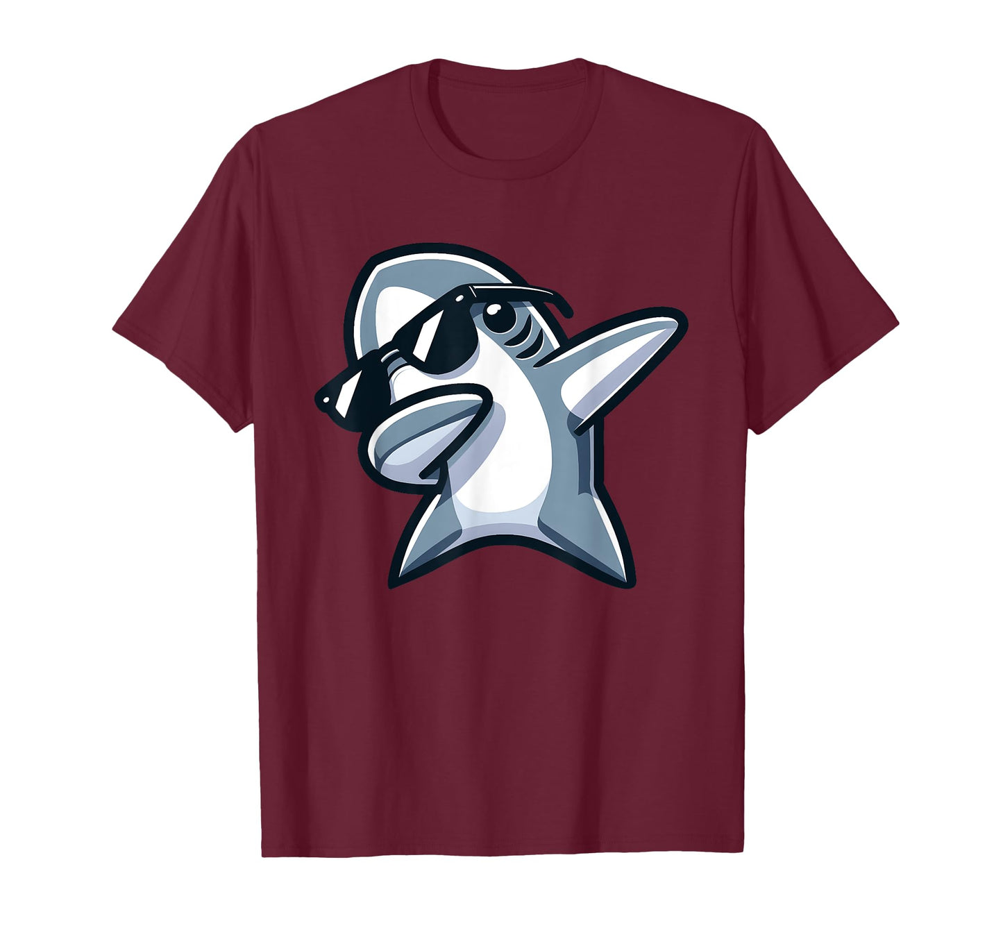 Dabbing Shark Funny Dab Dance Boys Girls Summer Vacation T-Shirt